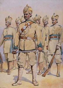 Soldiers of the 33rd Punjabis Subadar Punjabi Musalmans by Alfred Crowdy Lovett