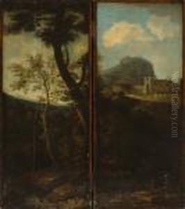 An Italianate Landscape With Figures by Gaspard Dughet