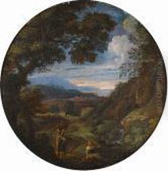An Italianate Landscape With Soldiers Resting In The Foreground - view 1