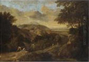 Paesaggio Con Figure by Gaspard Dughet