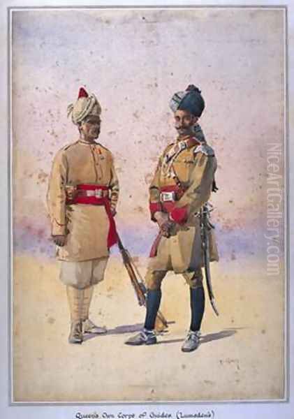 Soldiers of the Queens Own Corps of Guides Lumsdens Infantry Tanaoli Pathan - view 1