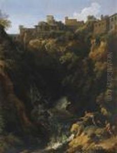 Borgo Laziale Con Cascata Borgo Laziale Con Cascata