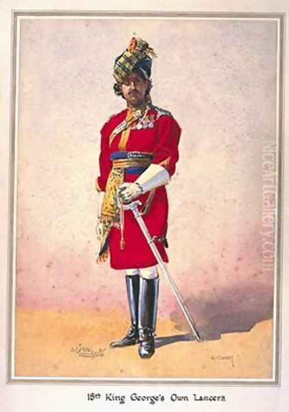 Honorary Lieutenant Hon Malik Umar Hayat Khan CIE Tiwana of Ahahpur Punjabi Musalman - view 1
