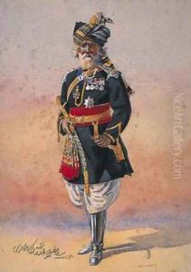 Honorary Native Commandment Nawab Sir Hafiz Muhammad Abdullah Khan by Alfred Crowdy Lovett