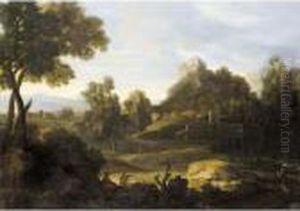 A Classical Landscape With Arcadian Figures