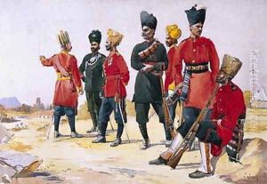 Soldier of the Rajputana Infantry by Alfred Crowdy Lovett