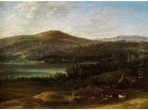 Landschaft Mit Ziehendenschafhirten - view 1