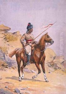 Soldier of the 38th Prince of Waless Own Central India Gorse Lance Dafadar Gakbar