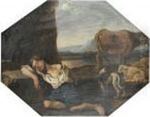 The Sleeping Shepherd by Karel Dujardin