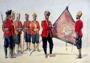 Soldiers of the Carnatic Infantry by Alfred Crowdy Lovett