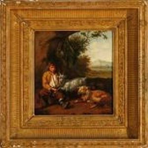 A Shepherd With His Goats by Karel Dujardin