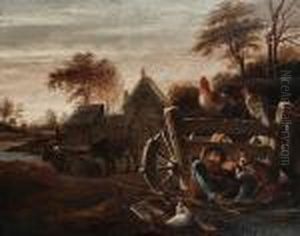 Farmyard Scene by Karel Dujardin