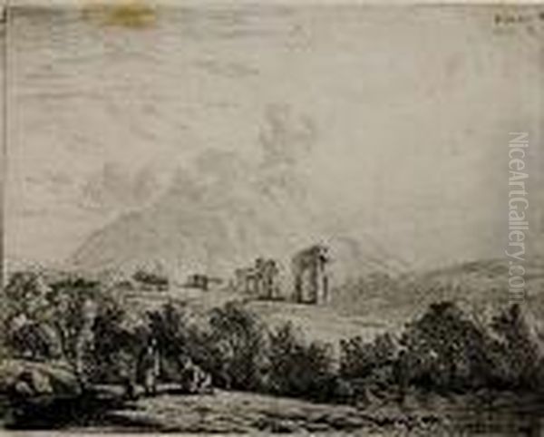 Ruins In Distant Landscape Du Jardin - view 1