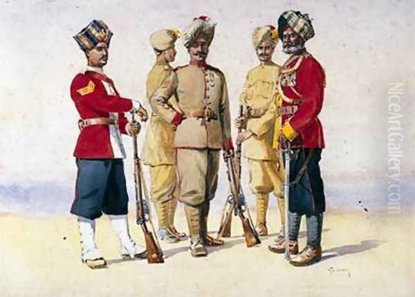 Soldiers of Various Regiments - view 1
