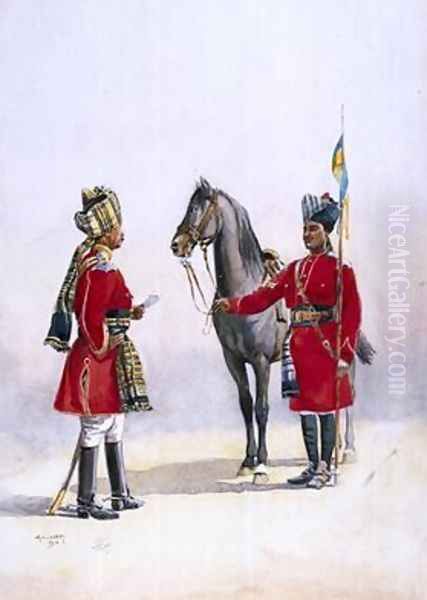 Alwar Lancers Commandment and Chohan Rajput - view 1