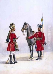 Alwar Lancers Commandment and Chohan Rajput by Alfred Crowdy Lovett