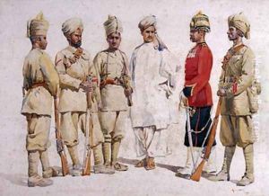 Soldiers of the 19th Punjabis Afridi of Tirah by Alfred Crowdy Lovett