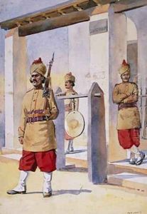 Soldiers of the 124th Duchess of Connaughts Own Baluchistan Infantry by Alfred Crowdy Lovett