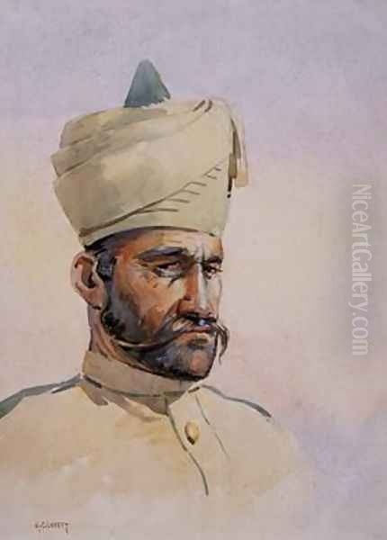 Soldier of the 40th Pathans Malikdin Khel Afridi by Alfred Crowdy Lovett