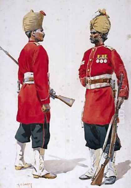 Soldiers of the 102nd King Edwards Own Grenadiers and the 101st Grenadiers - view 1