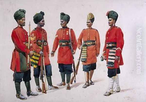 Soldiers of the Former Hyderabad Contingent Infantry - view 1