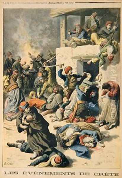 Events of Crete from Le Petit Journal - view 1