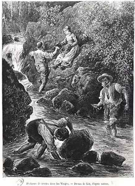 Fishing for Trout in the Vosges 1887 - view 1