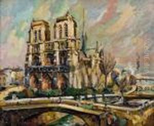 Kathetrale Notre-dame In Paris by Pierre Dumont