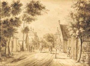 A view of the Herenstraat, Voorburg, seen from Oosteinde