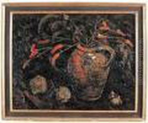nature Morte A La Cruche En Terre by Pierre Dumont