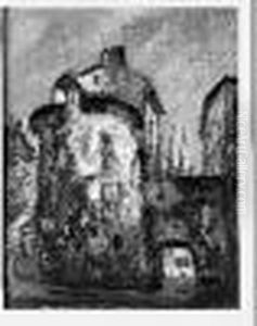 Les Remparts De Bayonne Huile 
Sur Toile Signee En Bas A Gauche. Hauteur : 81 Cm Largeur : 65 Cm