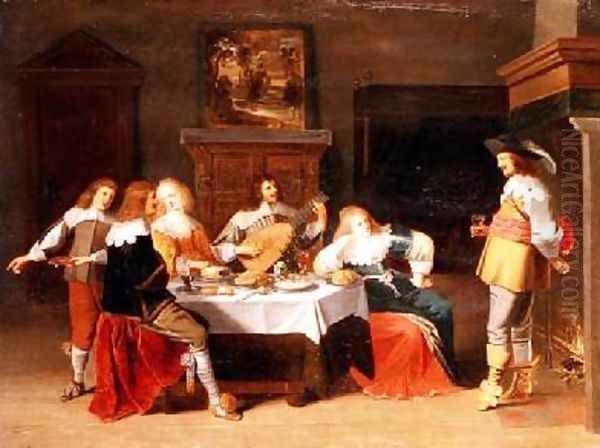Elegant Company in an Interior - view 1