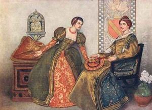 Portia and Nerissa by James Dromgole Linton