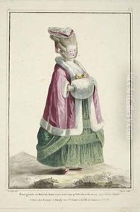 Bourgeois Woman in a satin dress