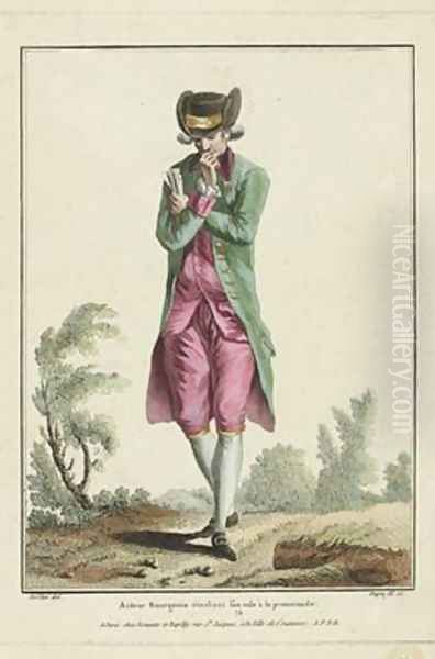 Bourgeois Actor studying his Role whilst out walking - view 1