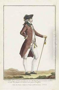 Elegant Young Man in a Spotted Tailcoat 2 by Pierre Thomas Le Clerc