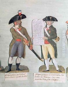A Citizen Ready to Fight and a Citizen Carrying the Declaration of the Rights of Man by Brothers Lesueur