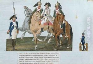 Napoleon Bonaparte 1769-1821 and the Varsovian Sentry by Brothers Lesueur