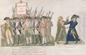 The French Vow Long Live Freedom or Die the Meeting of a Swordsman and a Member of the Revolutionary Committee by Brothers Lesueur