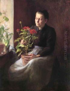 Woman with a Geranium