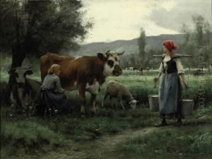 Milking Time by Julien Dupre
