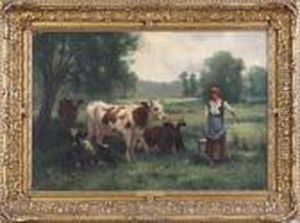 Dupre Untitled Field Scene by Julien Dupre