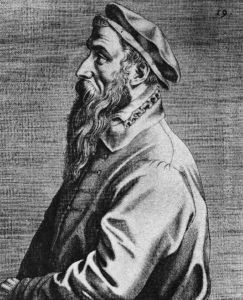 Portrait of Pieter Bruegel the Elder 1572 by Dominicus Lampsonius