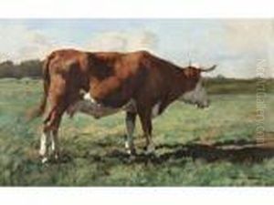 Vache Dans Un Pre by Julien Dupre
