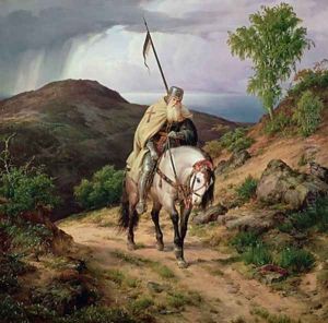 The Return of the Crusader by Karl Friedrich Lessing