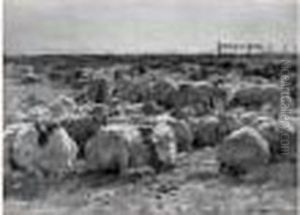Le Troupeau De Moutons by Julien Dupre