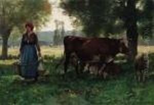 Gardeuse De Vaches by Julien Dupre