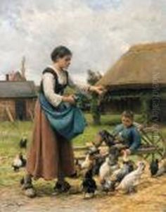 In The Farmyard by Julien Dupre
