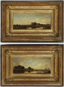 Paysages De Campagne Animes by Leon Victor Dupre