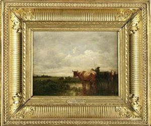 Vaches Pres D'un Cours D'eau Vaches Pres D'un Cours D'eau